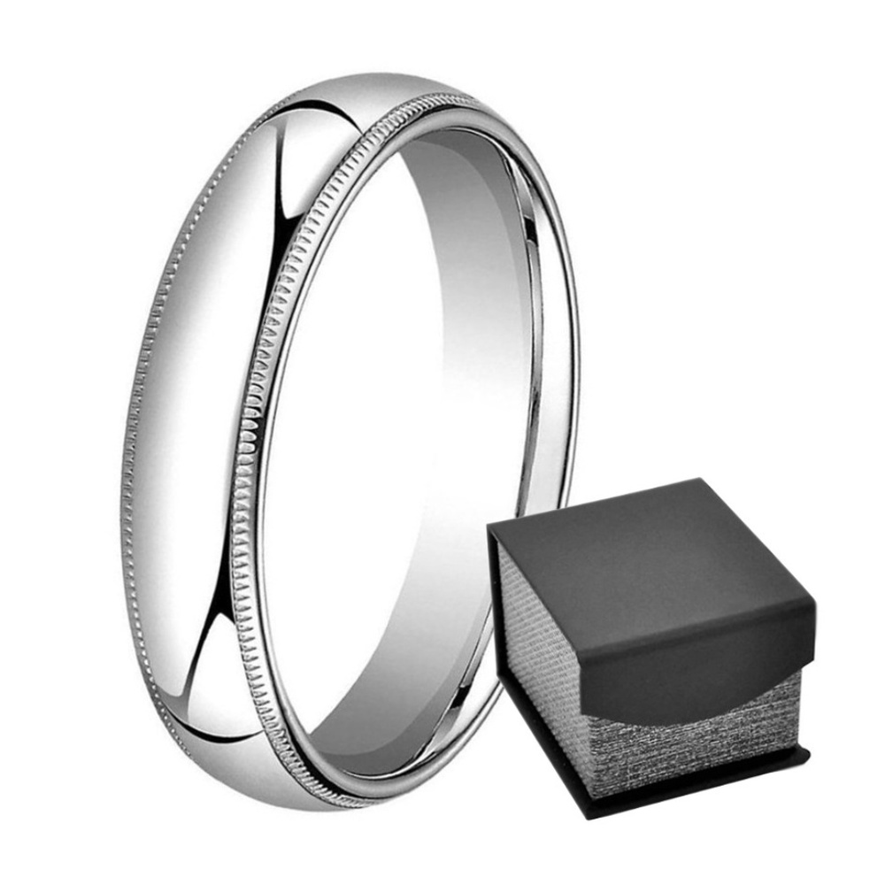 Men's Wedding Anniversary 5 mm Milgrain Band Ring